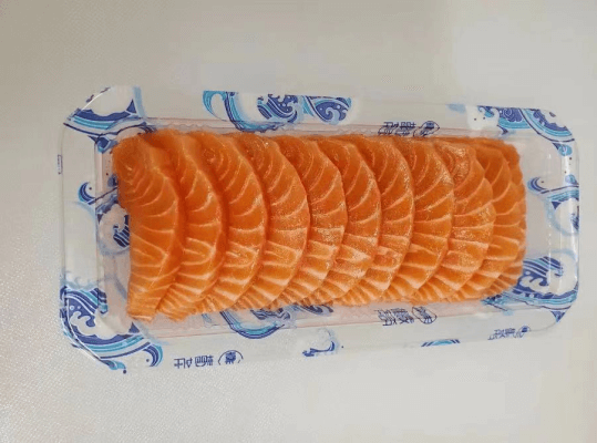 salmon sample for MAP packaging